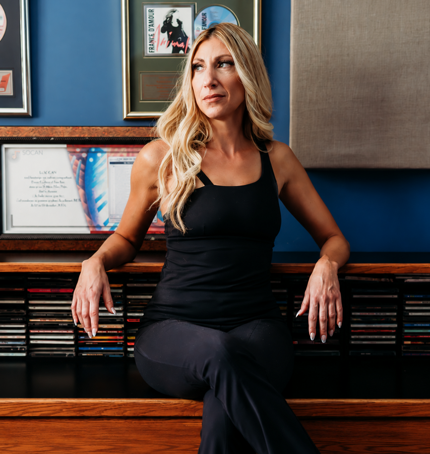 Lana Chacra in her music studio